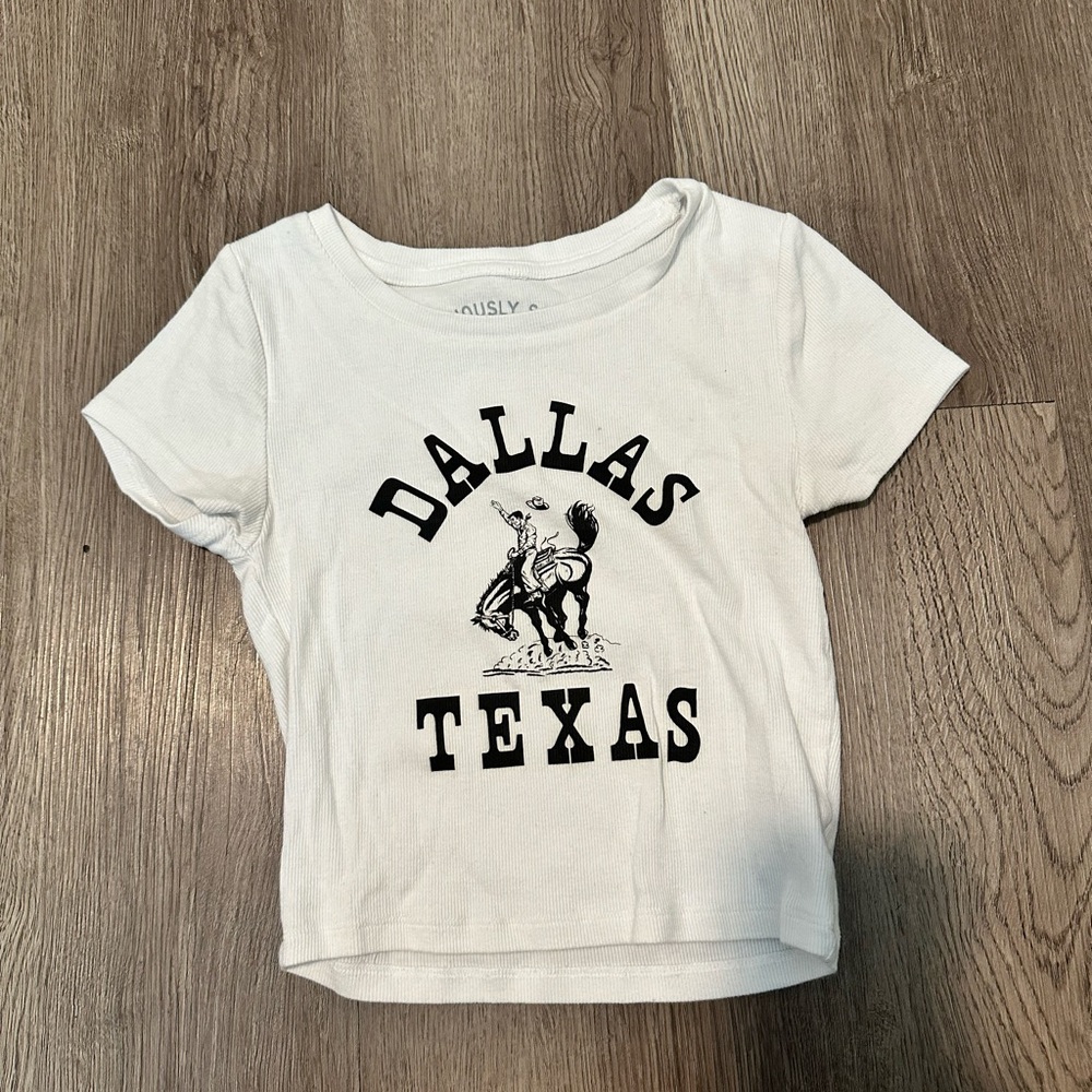 Aeropostale White Short Sleeve Tee Dallas Texas